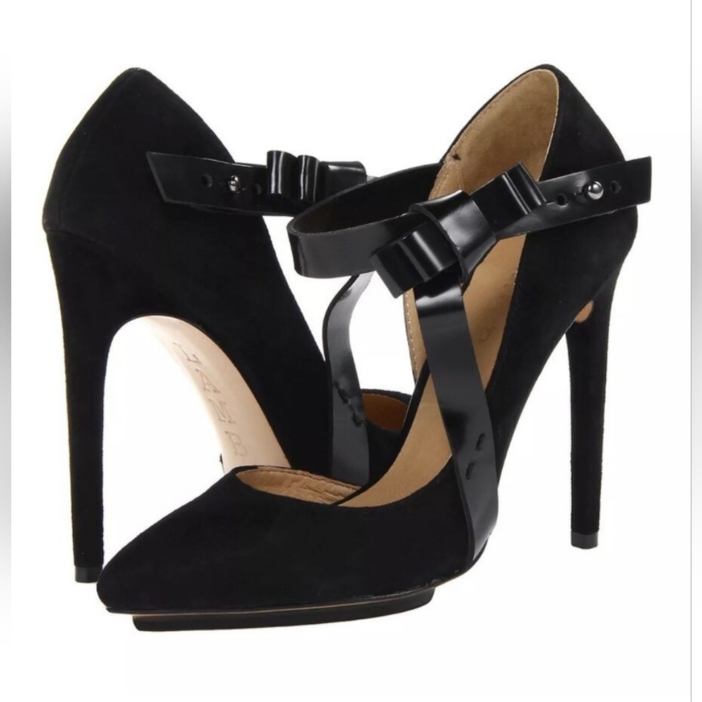 LAMB Nadeen Suede Heels Pumps Shoes 8.5